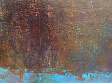 Listen to the sunset n2-abstract painting in oil and cold wax-detail