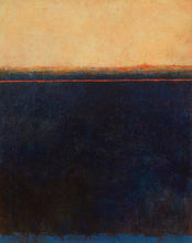 Listen to the sunset n2-abstract painting in oil and cold wax